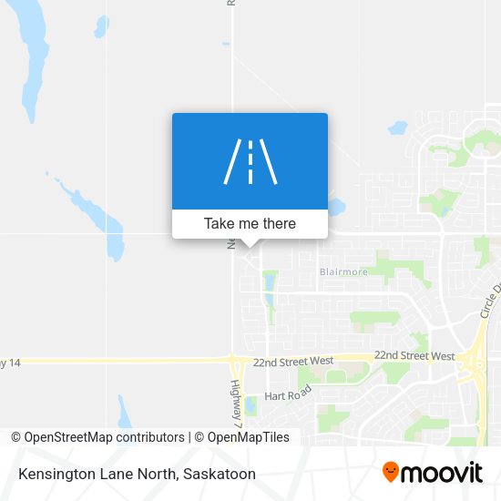 Kensington Lane North map