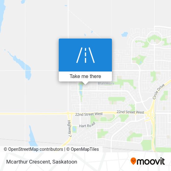 Mcarthur Crescent map