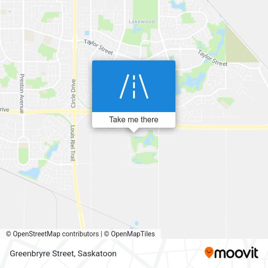 Greenbryre Street map