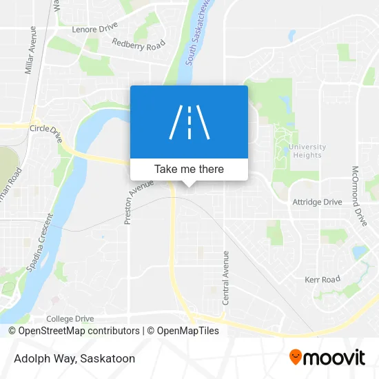 Adolph Way map