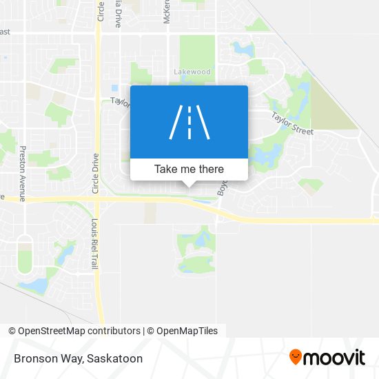 Bronson Way map