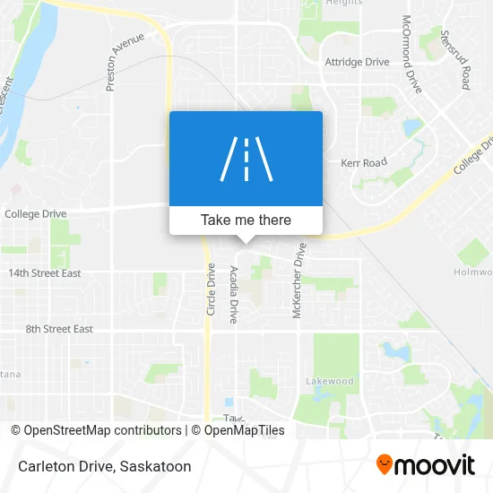 Carleton Drive map