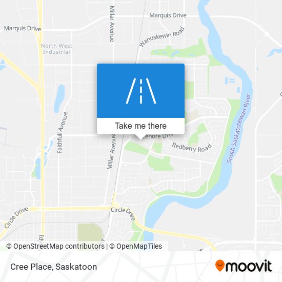 Cree Place map