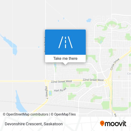 Devonshire Crescent map