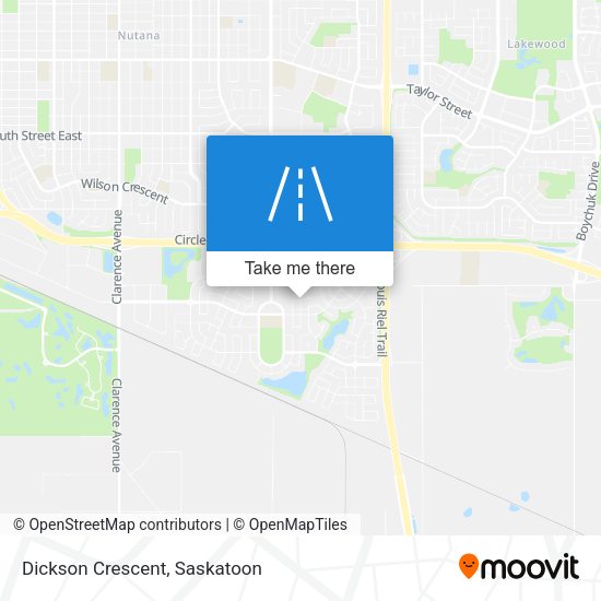 Dickson Crescent map