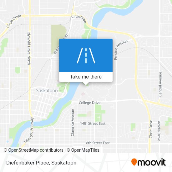 Diefenbaker Place map