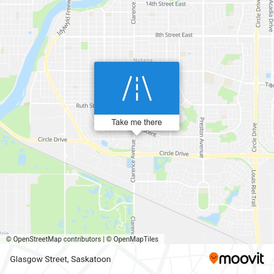 Glasgow Street map