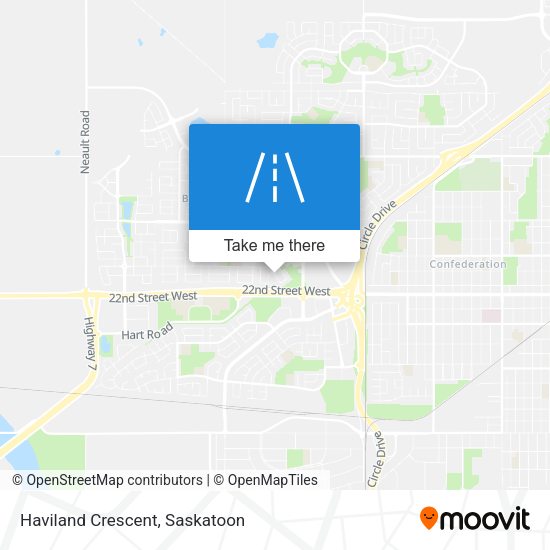 Haviland Crescent map