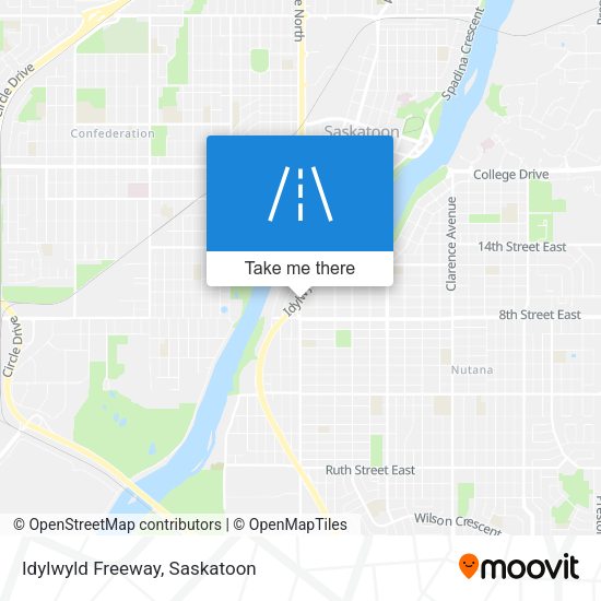 Idylwyld Freeway map