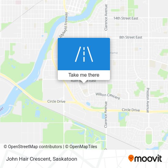 John Hair Crescent map