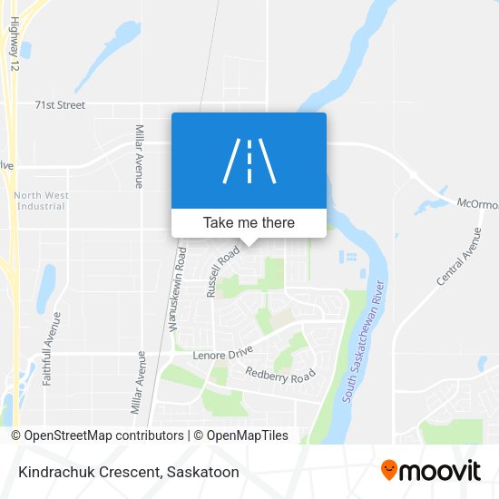 Kindrachuk Crescent map