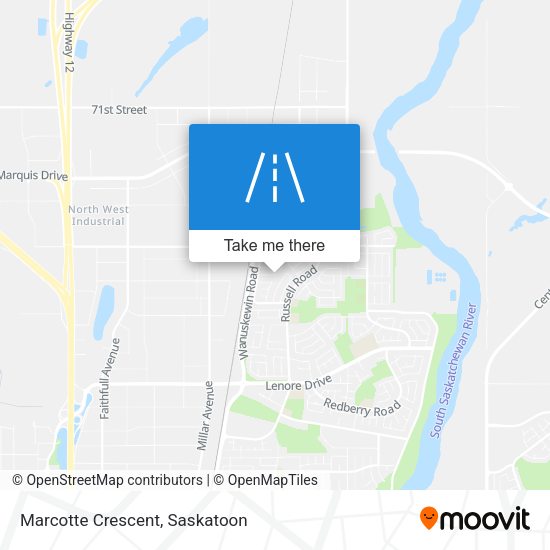 Marcotte Crescent map