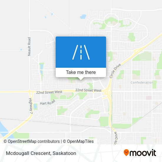 Mcdougall Crescent map