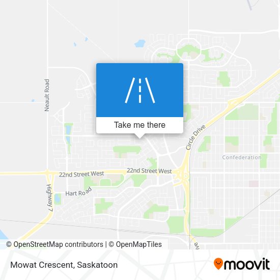 Mowat Crescent map