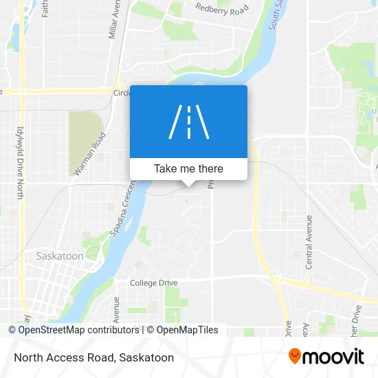 North Access Road map