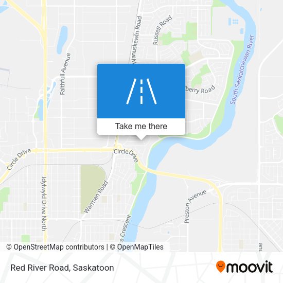 Red River Road map
