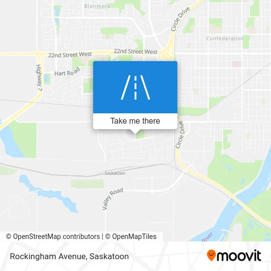 Rockingham Avenue map