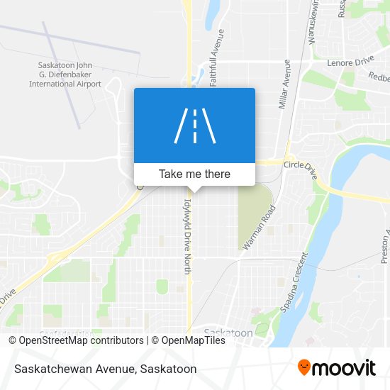 Saskatchewan Avenue map