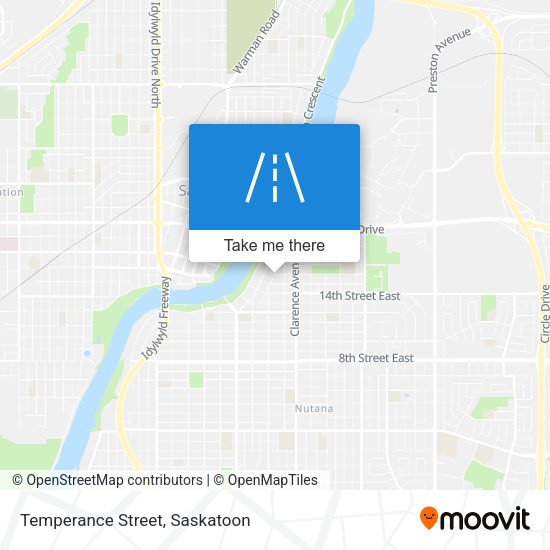 Temperance Street map