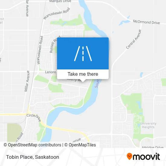 Tobin Place map