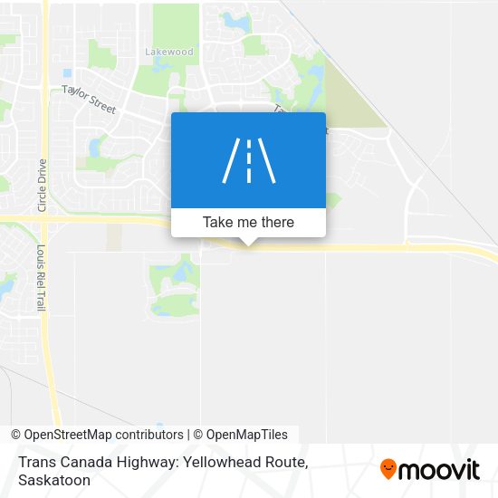 Trans Canada Highway: Yellowhead Route map