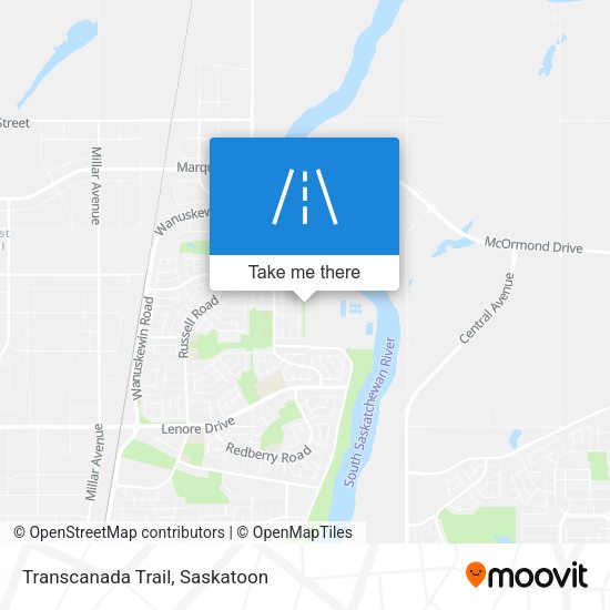 Transcanada Trail map