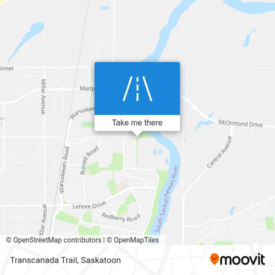 Transcanada Trail map