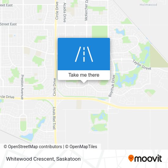 Whitewood Crescent map