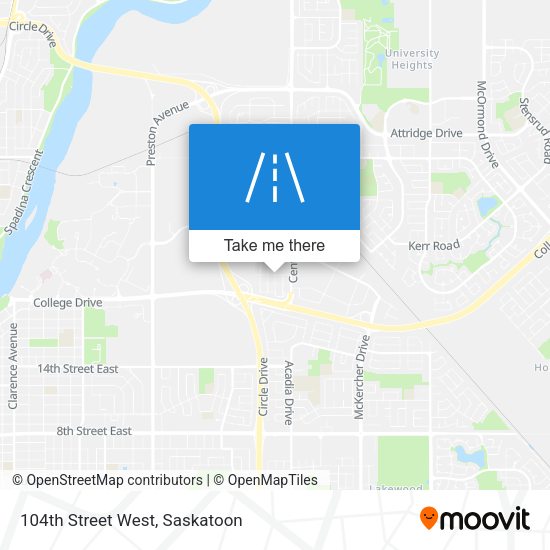 104th Street West map