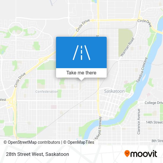 28th Street West map