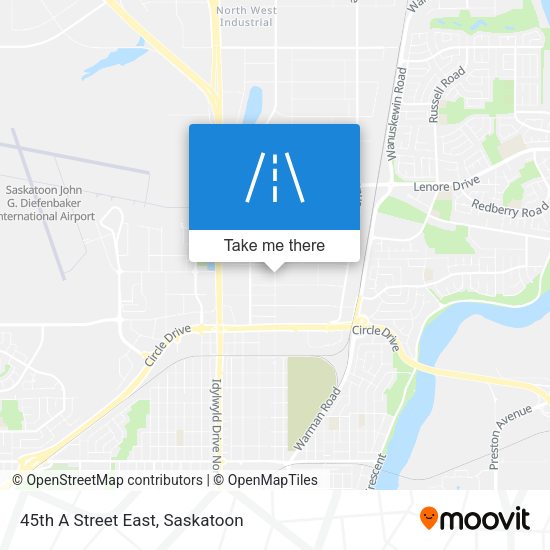 45th A Street East plan
