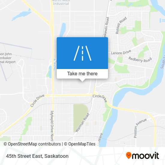 45th Street East map