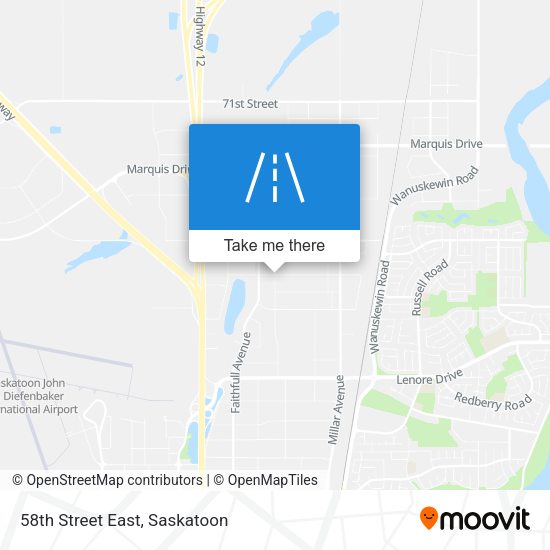 58th Street East map