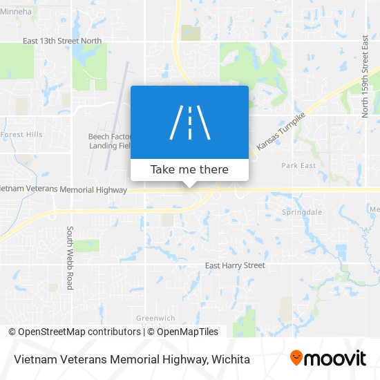 Vietnam Veterans Memorial Highway map