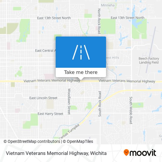 Mapa de Vietnam Veterans Memorial Highway