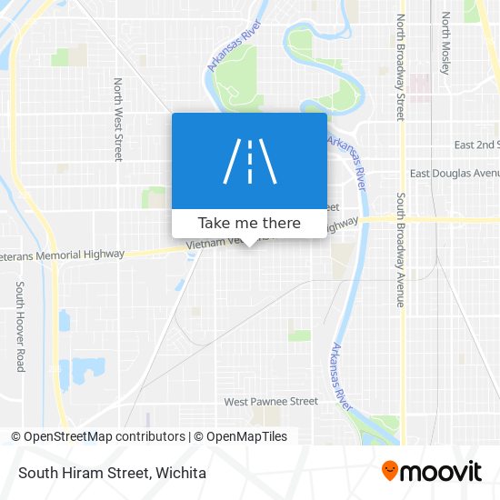 South Hiram Street map