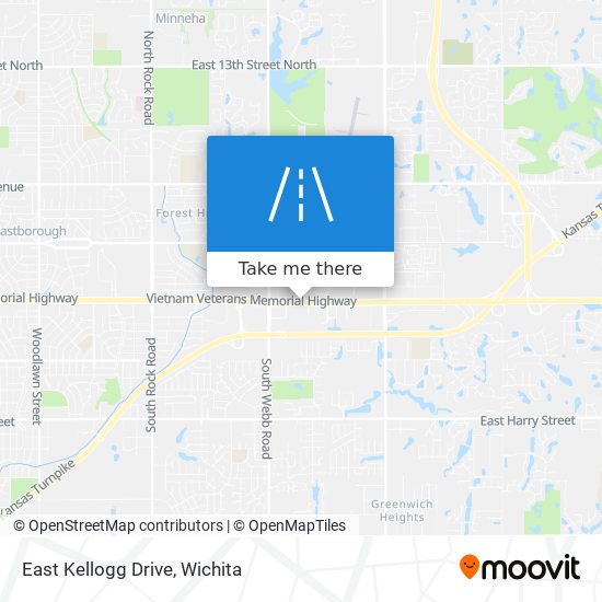 Mapa de East Kellogg Drive