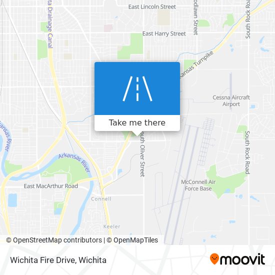 Wichita Fire Drive map