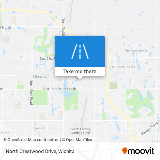 Mapa de North Crestwood Drive