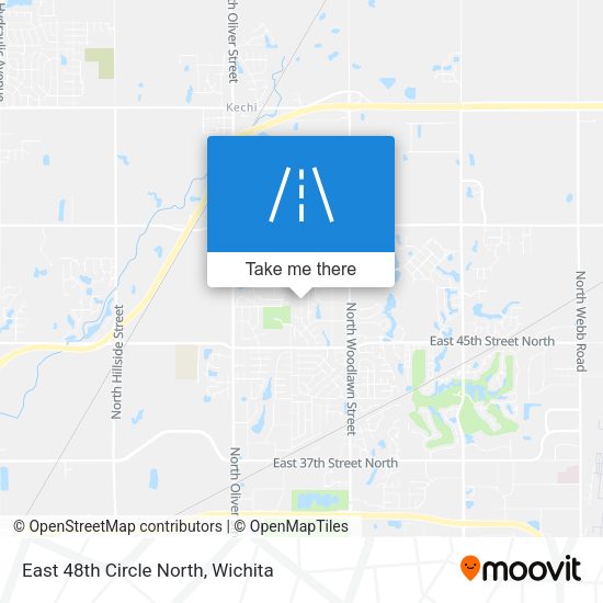 East 48th Circle North map