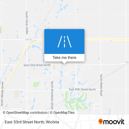 East 53rd Street North map