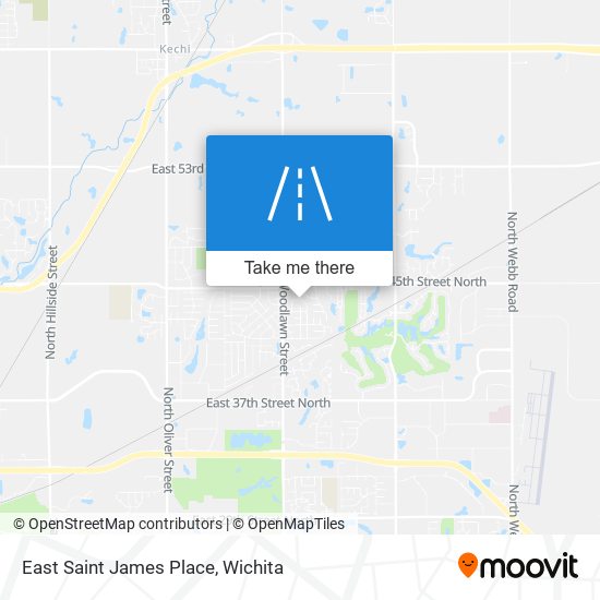 East Saint James Place map