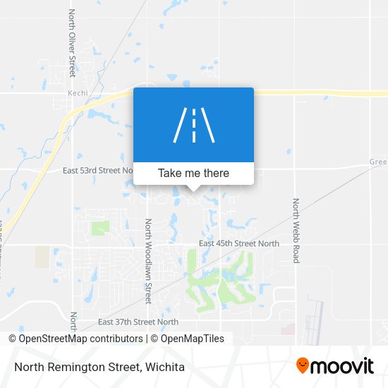 North Remington Street map