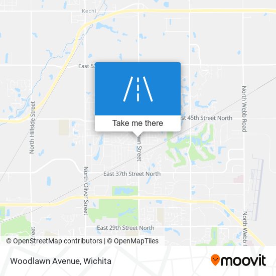 Mapa de Woodlawn Avenue