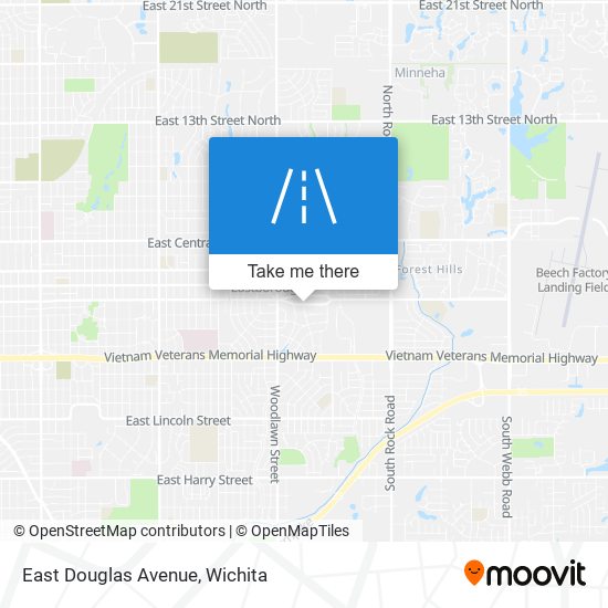 East Douglas Avenue map