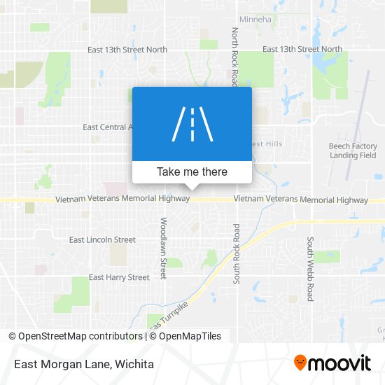 East Morgan Lane map