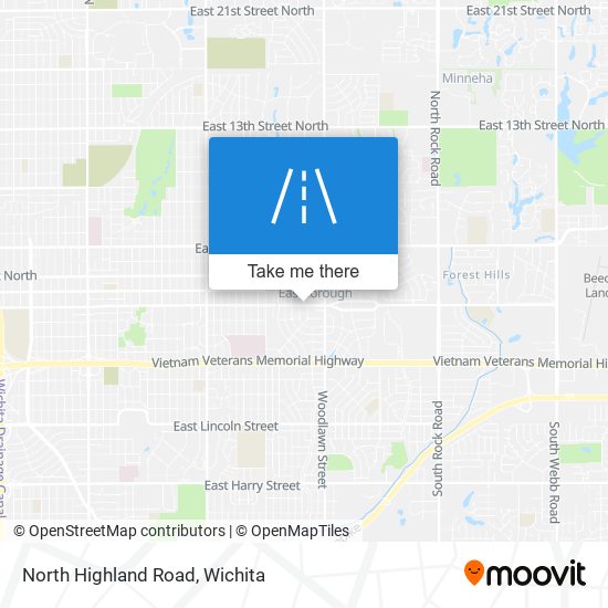 North Highland Road map