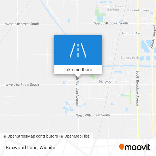 Boxwood Lane map