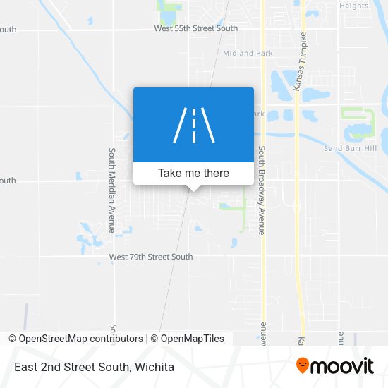 East 2nd Street South map