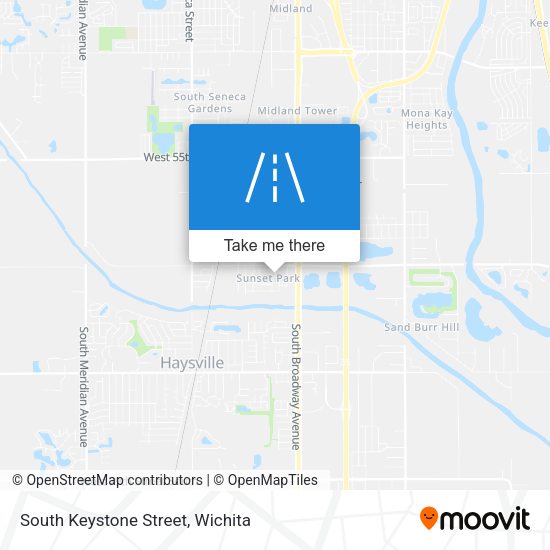 Mapa de South Keystone Street